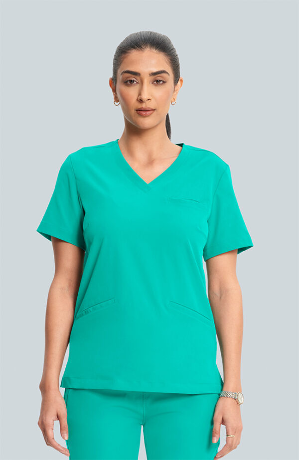 Short Sleeve V-Neck Scrub Set - Image 2