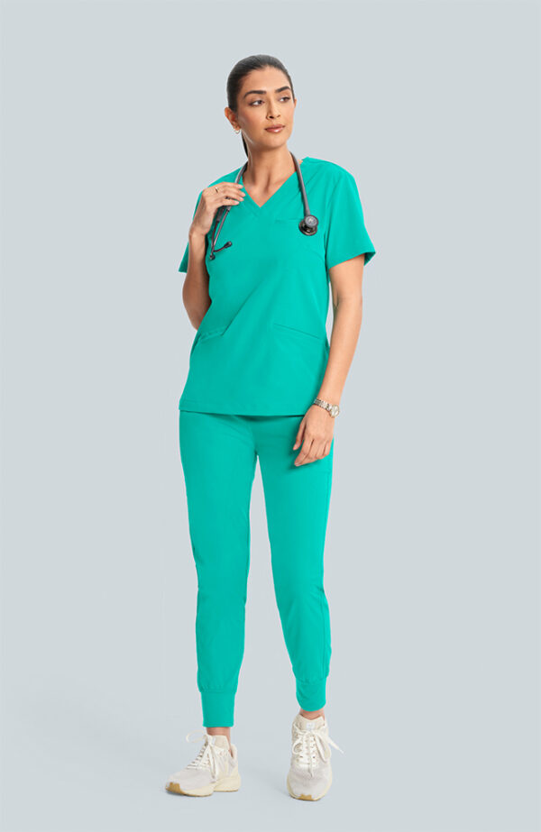 Short Sleeve V-Neck Scrub Set