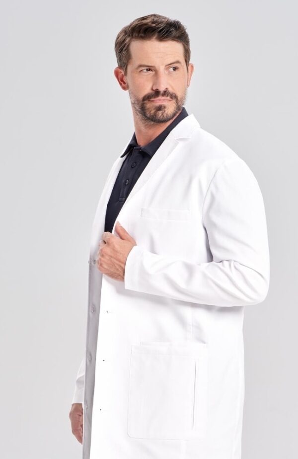Slim Fit Lab Coat For Men - Image 3